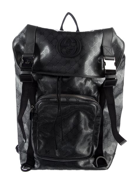 gucci imprime interlocking g backpack